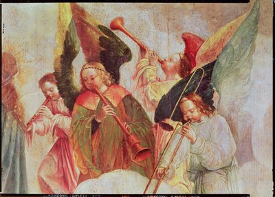 Four Angels Playing Instruments (detail) by Taborda Vlame Frey, Carlos